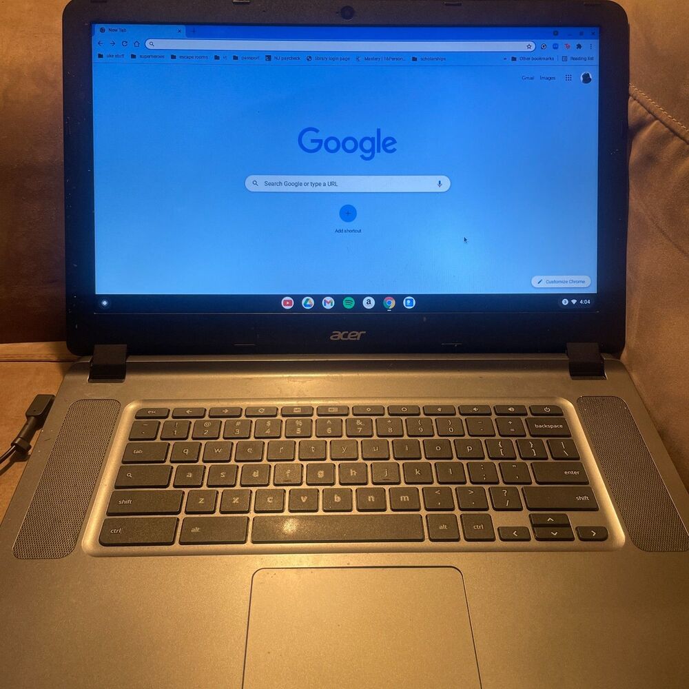 Acer Chromebook 15 (Model N15Q9) 15.6" Laptop Skull Decal AS IS